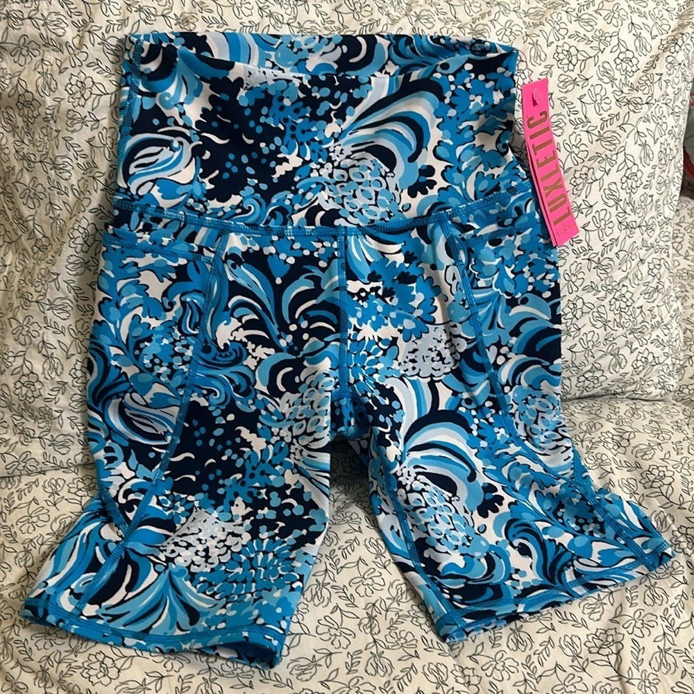 NWT Lilly Pulitzer‎ Luxletic South Beach High Rise Biker Shorts